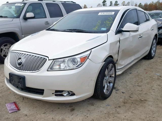 1G4GE5ED3BF381668 - 2011 BUICK LACROSSE C WHITE photo 2