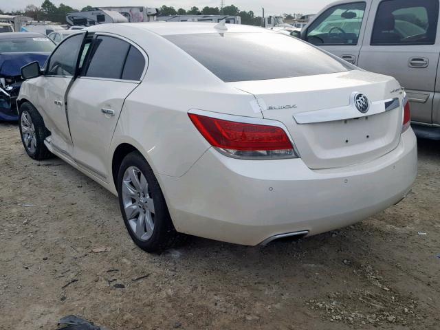 1G4GE5ED3BF381668 - 2011 BUICK LACROSSE C WHITE photo 3