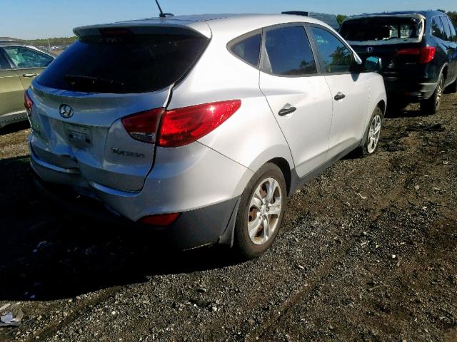 KM8JT3AB6CU391371 - 2012 HYUNDAI TUCSON GL SILVER photo 4