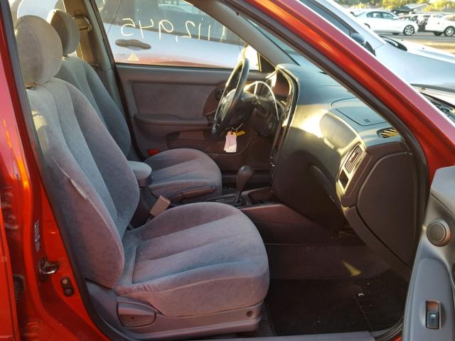 KMHDN46D36U266470 - 2006 HYUNDAI ELANTRA GL RED photo 5