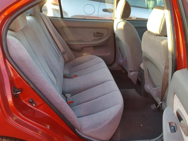 KMHDN46D36U266470 - 2006 HYUNDAI ELANTRA GL RED photo 6