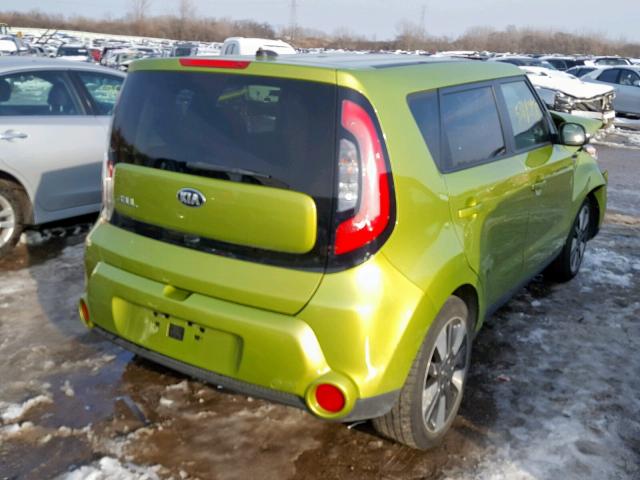 KNDJX3A50F7791724 - 2015 KIA SOUL ! GREEN photo 4