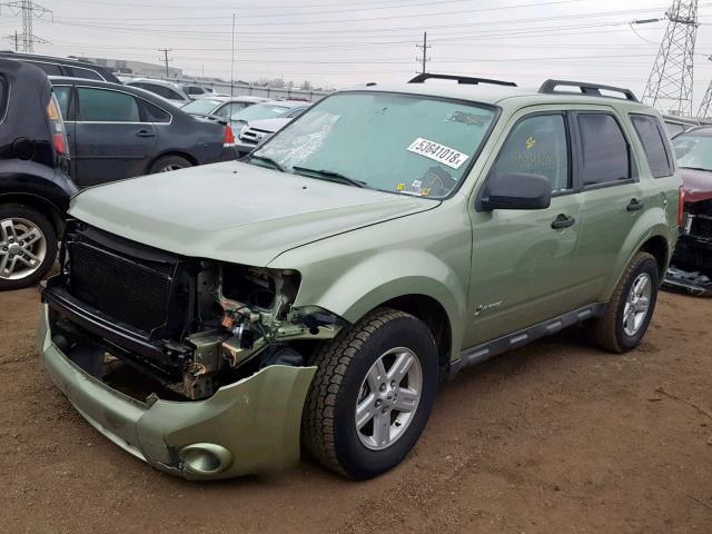 1FMCU49349KA78980 - 2009 FORD ESCAPE HYB GRAY photo 2