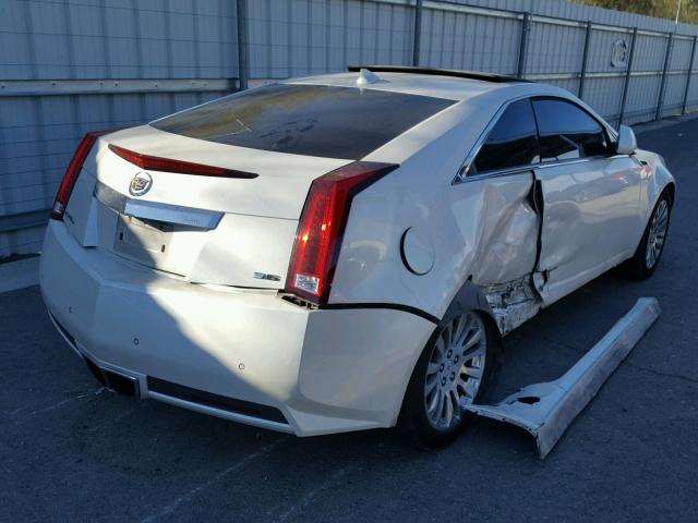 1G6DM1ED4B0170987 - 2011 CADILLAC CTS PERFOR WHITE photo 4