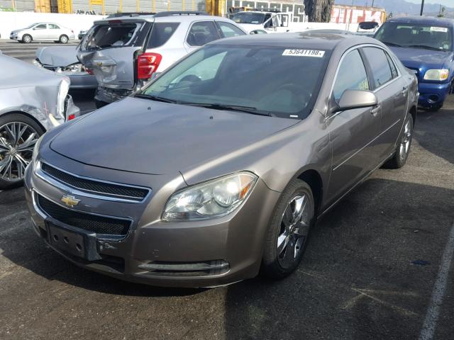 1G1ZC5EB1AF154648 - 2010 CHEVROLET MALIBU 1LT CHARCOAL photo 2