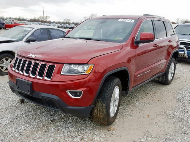 1C4RJFAGXEC407154 - 2014 JEEP GRAND CHER RED photo 2