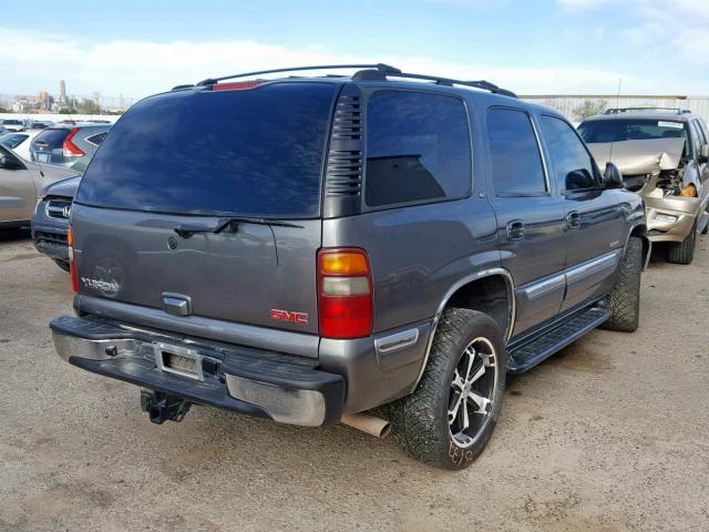 1GKEK13Z42R232779 - 2002 GMC YUKON CHARCOAL photo 4