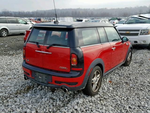 WMWMM33548TP88660 - 2008 MINI COOPER S C RED photo 4