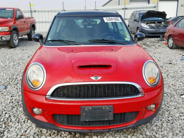 WMWMM33548TP88660 - 2008 MINI COOPER S C RED photo 9