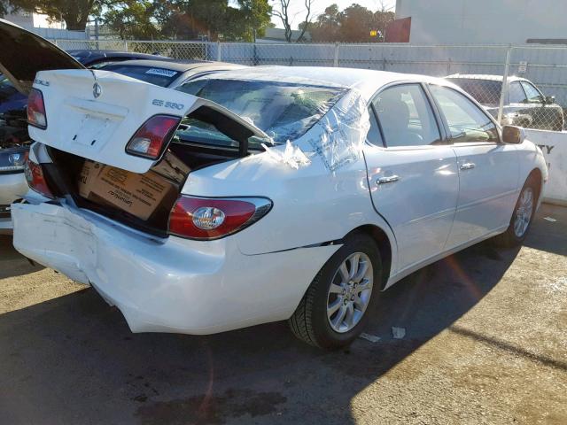 JTHBA30G245051172 - 2004 LEXUS ES 330 WHITE photo 4