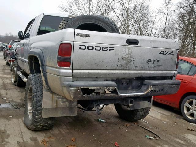 1B7KF237X1J507849 - 2001 DODGE RAM 2500 SILVER photo 3