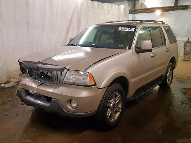5LMEU88H95ZJ35105 - 2005 LINCOLN AVIATOR 金色 照片 2