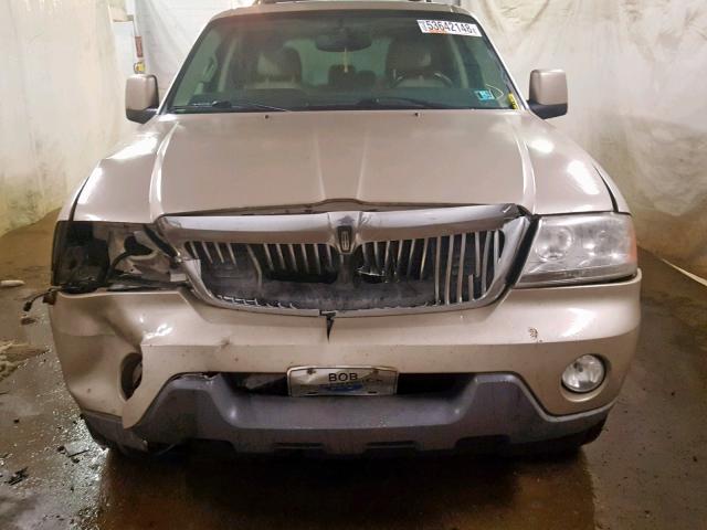 5LMEU88H95ZJ35105 - 2005 LINCOLN AVIATOR 金色 照片 7