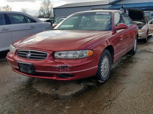 2G4WB52K2V1422813 - 1997 BUICK REGAL LS RED photo 2