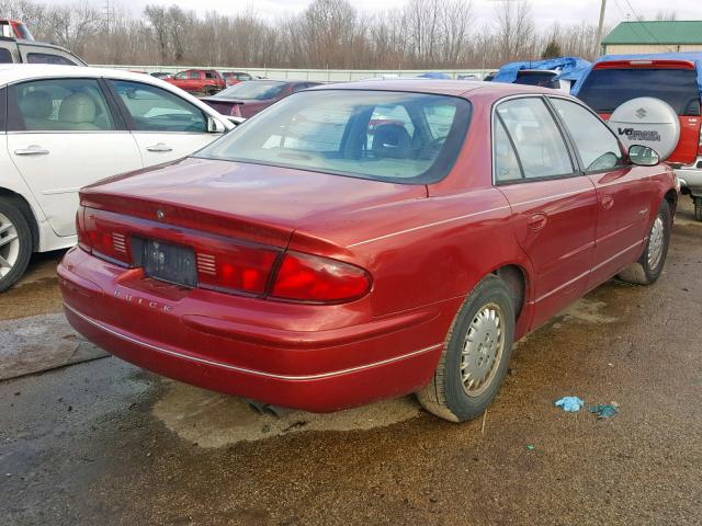 2G4WB52K2V1422813 - 1997 BUICK REGAL LS RED photo 4