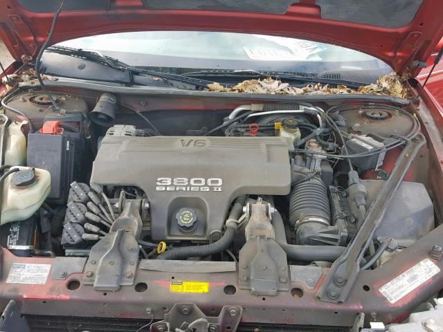 2G4WB52K2V1422813 - 1997 BUICK REGAL LS RED photo 7