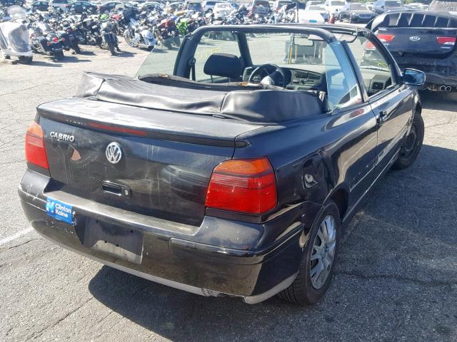 3VWCC21V31M808803 - 2001 VOLKSWAGEN CABRIO GLS BLACK photo 4