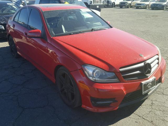 WDDGF4HB5DA793246 - 2013 MERCEDES-BENZ C 250 RED photo 1