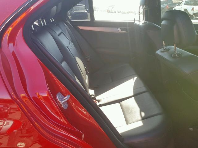 WDDGF4HB5DA793246 - 2013 MERCEDES-BENZ C 250 RED photo 6