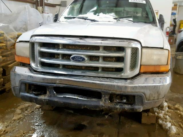 1FTSX31L2YEE01062 - 2000 FORD F350 SRW S WHITE photo 9