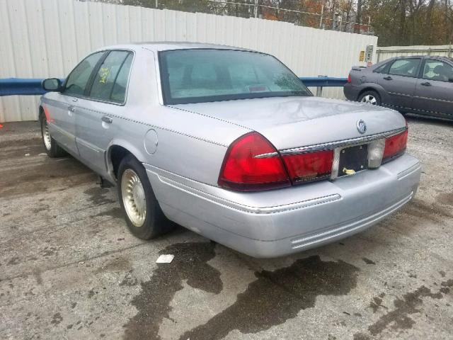 2MEFM75W6WX644583 - 1998 MERCURY GRAND MARQ SILVER photo 3