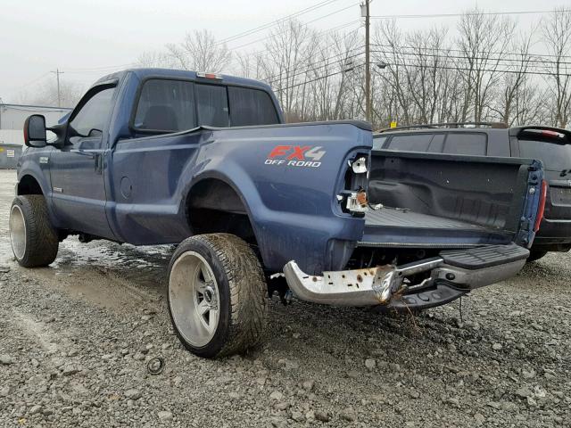 1FTWF31P66EA80101 - 2006 FORD F350 SRW S BLUE photo 3