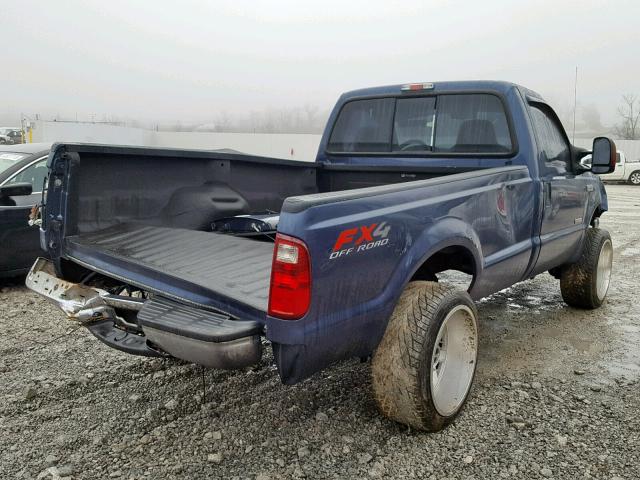 1FTWF31P66EA80101 - 2006 FORD F350 SRW S BLUE photo 4