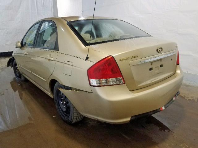 KNAFE222X95659013 - 2009 KIA SPECTRA EX TAN photo 3