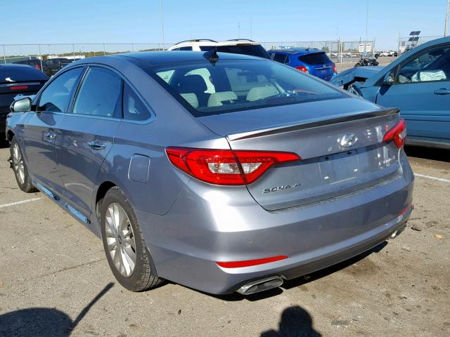 5NPE34AF0FH238966 - 2015 HYUNDAI SONATA SPO SILVER photo 3