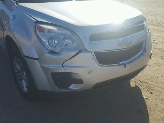 2CNALBEW4A6376368 - 2010 CHEVROLET EQUINOX LS SILVER photo 9