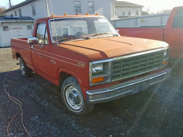 2FTCF10E7BCA09917 - 1981 FORD F100 RED photo 1