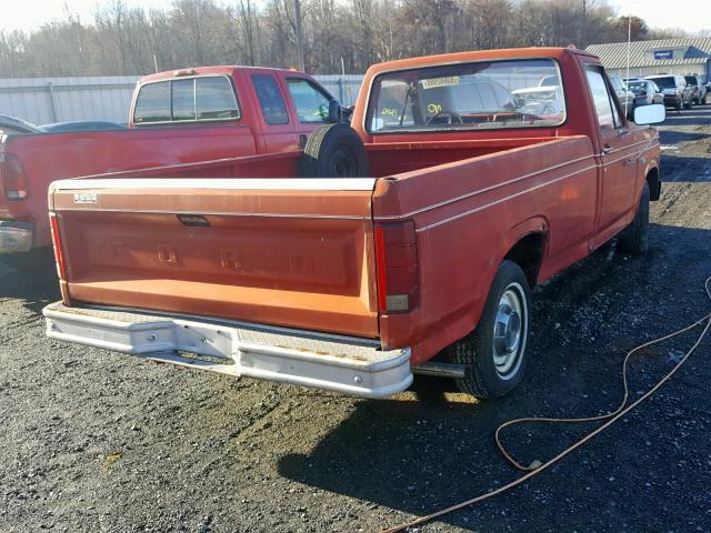 2FTCF10E7BCA09917 - 1981 FORD F100 RED photo 4