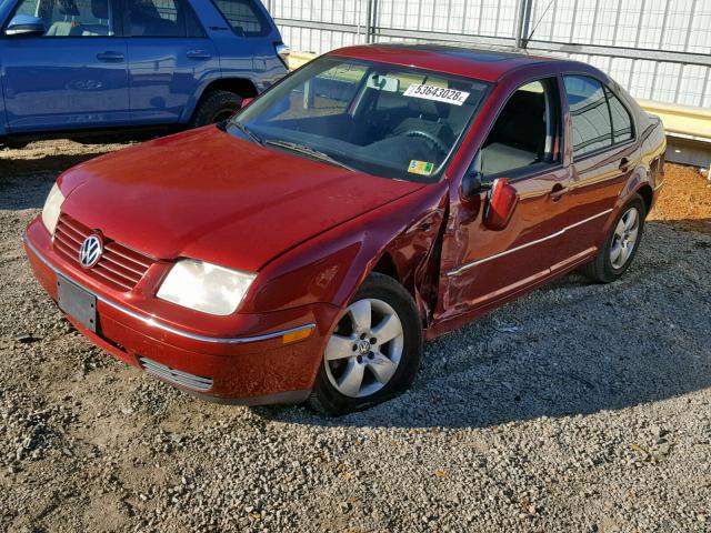 3VWSA69M94M131605 - 2004 VOLKSWAGEN JETTA GLS RED photo 2