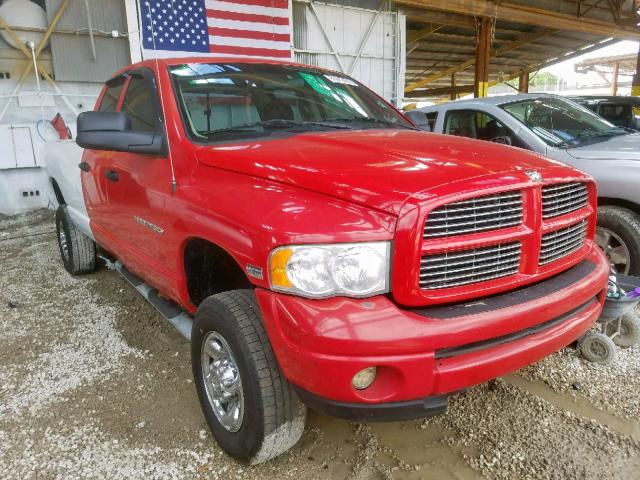 3D7KU28D53G759507 - 2003 DODGE RAM 2500 S RED photo 1