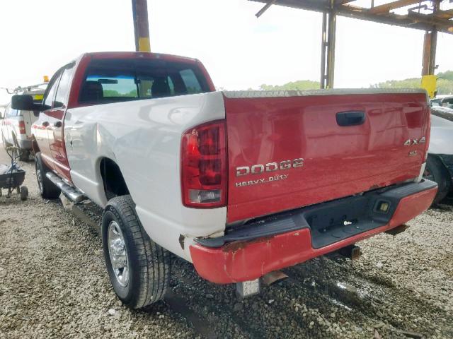 3D7KU28D53G759507 - 2003 DODGE RAM 2500 S RED photo 3