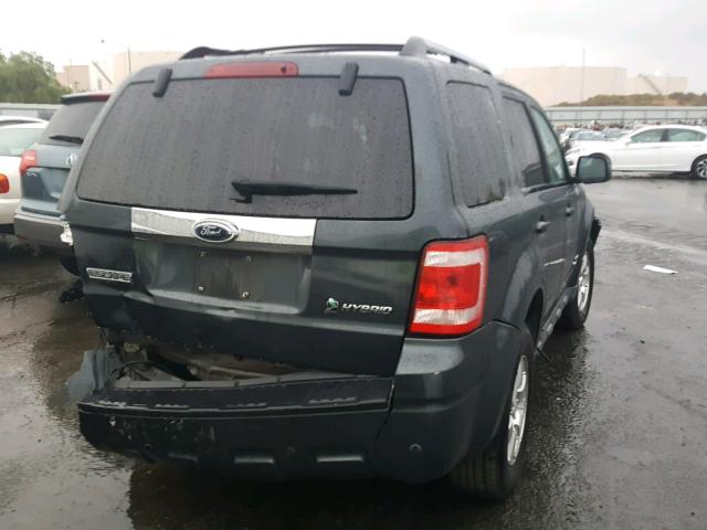 1FMCU49389KA60725 - 2009 FORD ESCAPE HYB GRAY photo 4