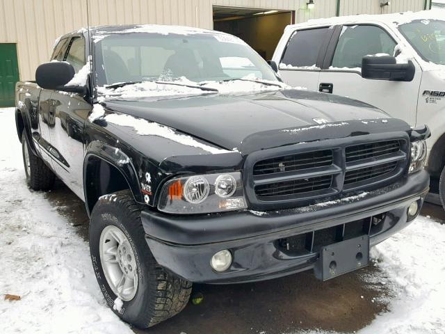 1B7GG23Y9VS219235 - 1997 DODGE DAKOTA BLACK photo 1