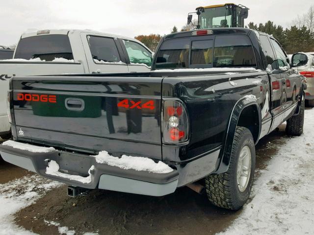 1B7GG23Y9VS219235 - 1997 DODGE DAKOTA BLACK photo 4