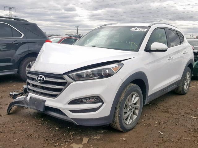 KM8J3CA24GU127393 - 2016 HYUNDAI TUCSON LIM WHITE photo 2