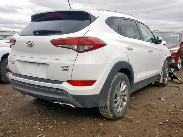 KM8J3CA24GU127393 - 2016 HYUNDAI TUCSON LIM WHITE photo 4