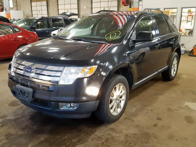 2FMDK4JCXABA75912 - 2010 FORD EDGE SEL BLACK photo 2