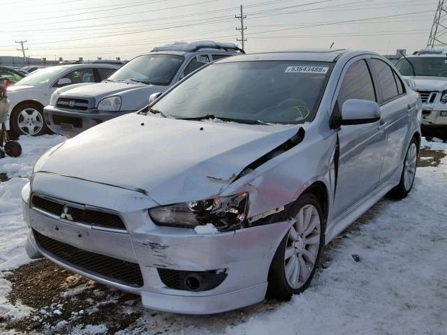 JA32U8FW4BU044715 - 2011 MITSUBISHI LANCER GTS SILVER photo 2