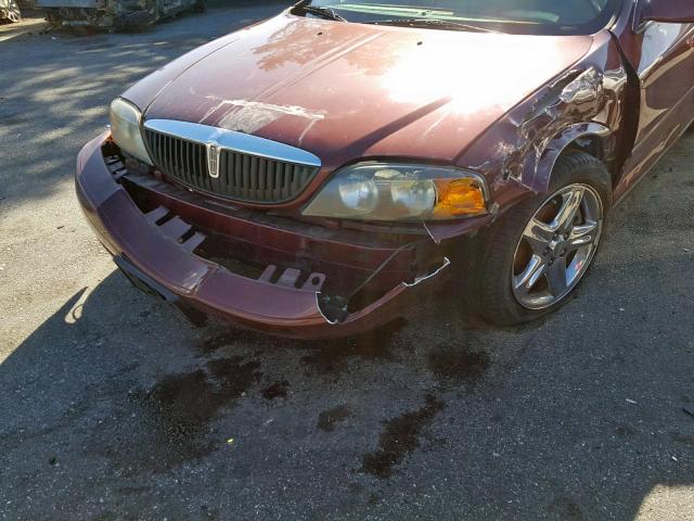 1LNHM87A32Y714855 - 2002 LINCOLN LS RED photo 9