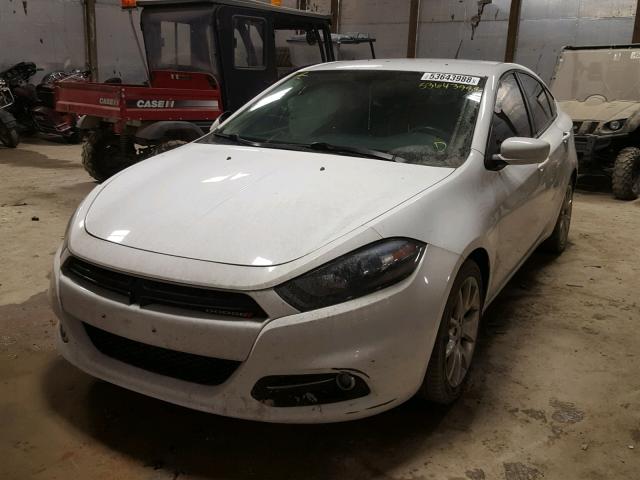 1C3CDFBA9DD290543 - 2013 DODGE DART SXT WHITE photo 2