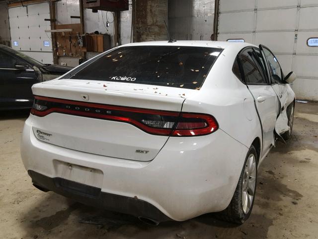 1C3CDFBA9DD290543 - 2013 DODGE DART SXT WHITE photo 4