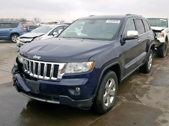 1C4RJFBG1CC262758 - 2012 JEEP GRAND CHER BLUE photo 2