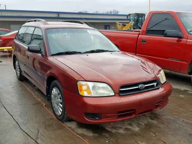 4S3BH635627309090 - 2002 SUBARU LEGACY L RED photo 1