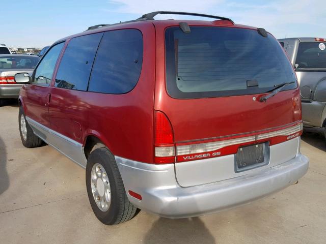 4M2ZV1119WDJ21207 - 1998 MERCURY VILLAGER BURGUNDY photo 3