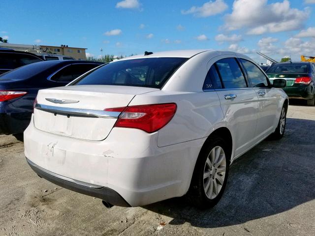 1C3CCBCG1DN506636 - 2013 CHRYSLER 200 LIMITE WHITE photo 4