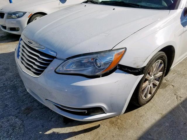 1C3CCBCG1DN506636 - 2013 CHRYSLER 200 LIMITE WHITE photo 9